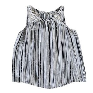 Lauren Conrad | Grey Striped Tank Blouse Top